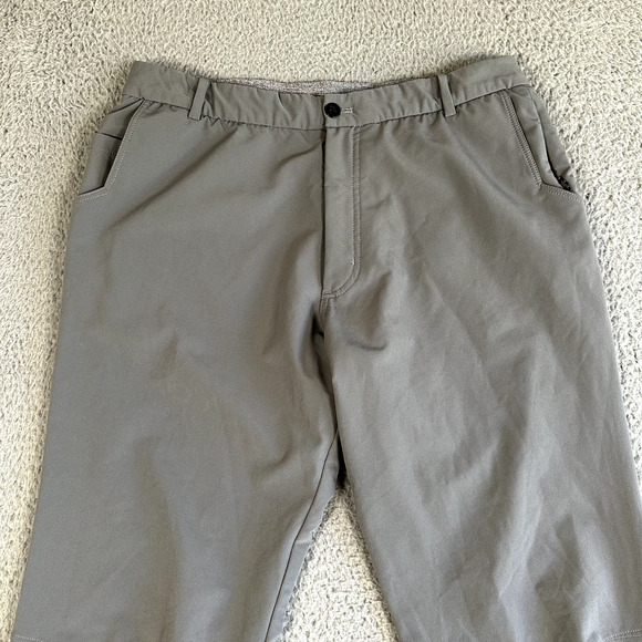 Yogasmoga Pants Men's XL Gray D'or Hybrid Straight Leg Activewear Zip Pocket - Picture 2 of 15